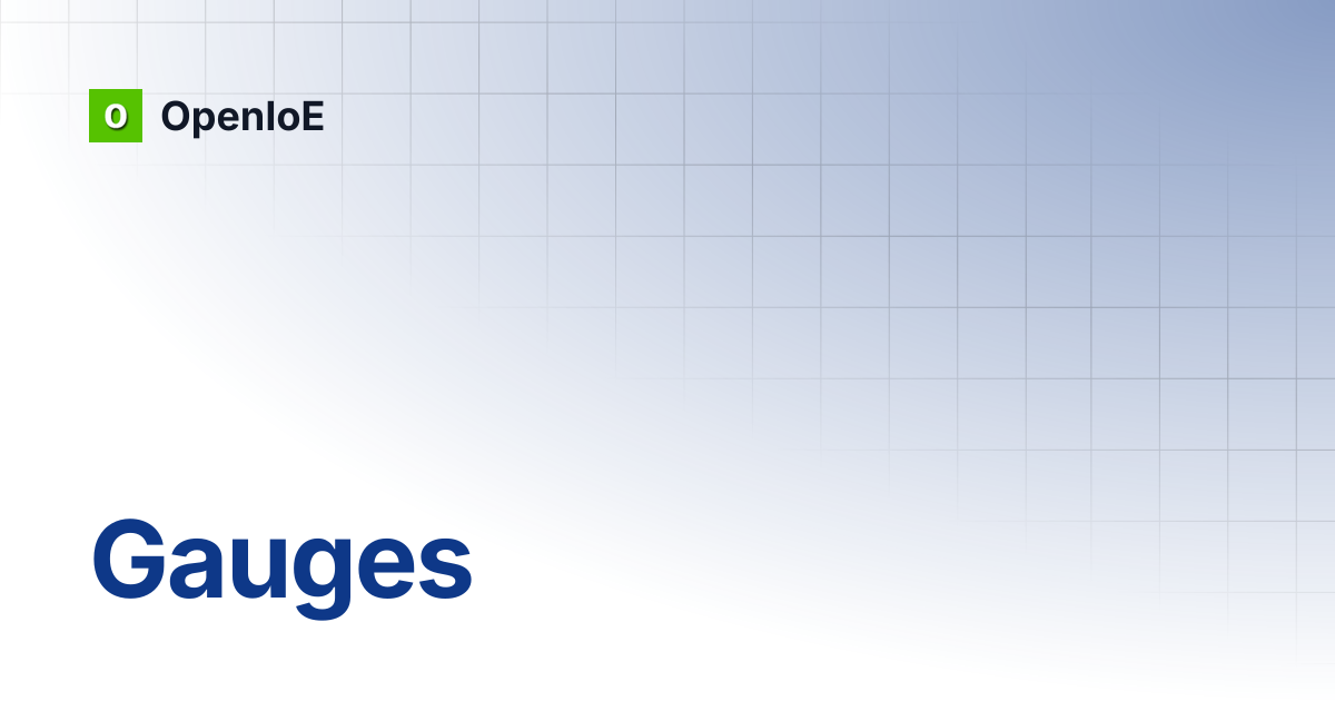 Gauges | OpenIoE